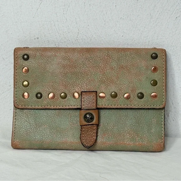 PATRICIA NASH Colli Studded Distressed Wallet